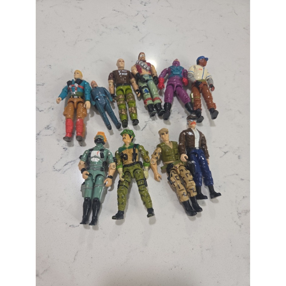 Lot Of 10 Vintage 3.75" GI Joe Figures
